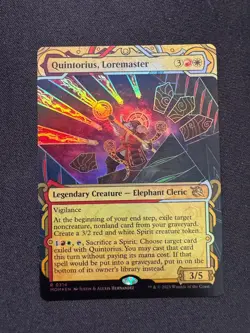 QUINTORIUS, LOREMASTER (SHOWCASE) March of the Machine FOIL - MTG - NM/M - Image 1