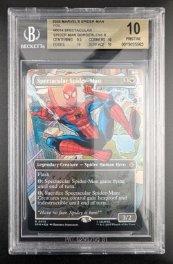 Spectacular Spider-Man (Borderless) Marvel's Spider-Man Foil BGS 10 PRISTINE - Image 1