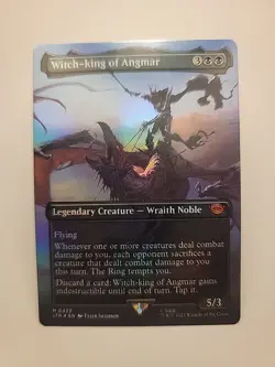 Witch-king of Angmar Borderless Foil MTG 423 Universes Beyond: tLoTR Tales Earth - Image 1