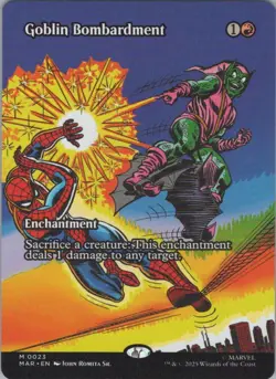 Goblin Bombardment (Borderless) M Marvel Universe Eternal-Legal 23 NM - Image 1