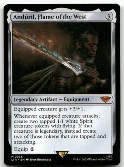 Anduril, Flame of the West #236 (NM) Lord of the Rings LTR Magic MTG - Image 1
