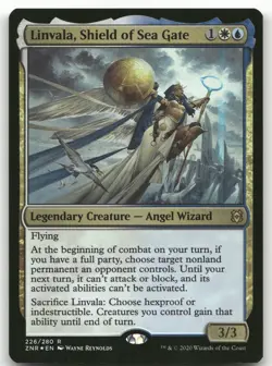 Linvala, Shield of Sea Gate #226 (Foil) (NM) Zendikar Rising ZNR Magic MTG - Image 1
