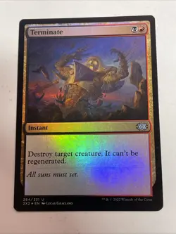 Terminate -#284-MTG-Double Masters 2022-FOIL - Image 1