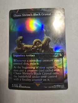Chaos Shrine's Black Crystal (Borderless) Commander: Final Fantasy Foil - Image 1