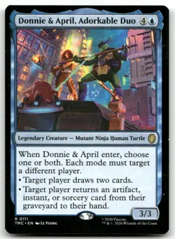 Donnie & April, Adorkable Duo #111 (NM) TMC Magic MTG - Image 1