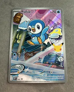Piplup 042 Pokemon TCG First Partner Series 1 Promo NM - Image 1