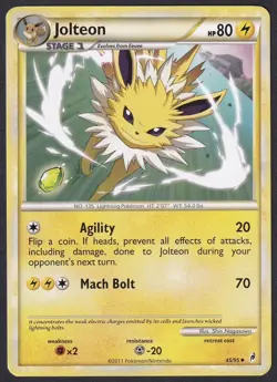 Pokemon Jolteon 45/95 Uncommon Call Of Legends - Image 1