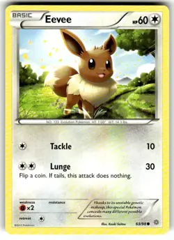 Pokemon Eevee 63/98 XY-Ancient Origins Regular NM - Image 1