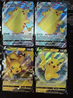 8 lot of pikachu flying surfing Pokemon Tcg - Image 3