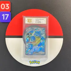 Pokemon TCG S-Chinese Blastoise EX 151C 176/151 SR Grade10 - Image 1
