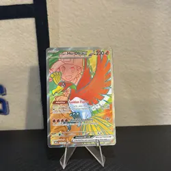 Ethan's Ho-Oh ex 209/182 Full Art Destined Rivals Pokemon TCG - Image 1