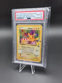2021 POKEMON CELEBRATIONS CLASSIC COLL #24 BIRTHDAY PIKACHU-HOLO PSA 10 - Image 3