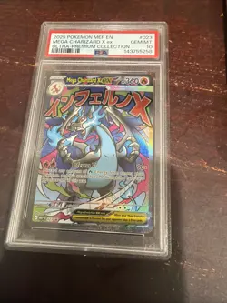 🔥2025 Mega Charizard X ex 023 Pokemon MEP En Ultra-Premium Collection PSA 10 - Image 1