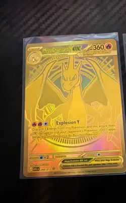 Mega Charizard X EX Pokemon TCG Full Art Holo Mega Hyper Rare 360 HP 130/094 - Image 1