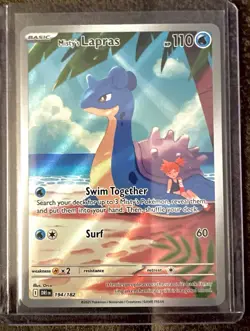 Pokemon TCG Misty's Lapras Destined Rivals 194/182 Mint Condition - Image 1