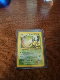 Koga's Beedrill 9/132 Gym Challenge Holo Light Play Pokemon TCG PSA - Image 2