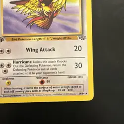 Pokemon Vintage 1st Edition Non-holo Rare Pidgeot Jungle 24/64 WotC 1999 - Image 4