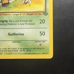 Pokemon Vintage 1st Edition Non-holo Pinsir Jungle Set 25/64 Wotc 1999 - Image 4