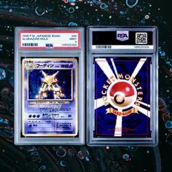 1996 POKEMON BASE SET JAPANESE #65 ALAKAZAM-HOLO PSA 9 - Image 2