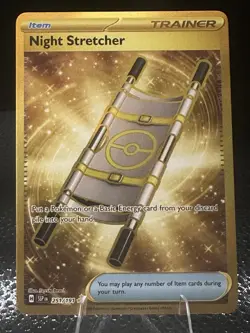 Pokemon Night Stretcher 251/191 SSP Secret Rare Full Art Trainer-Item Holo - Image 1