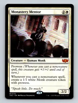 #125 Monastery Mentor 2025 Tarkir: Dragonstorm Commander * Mythic - Image 1