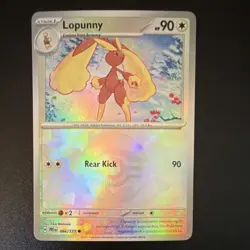 The Pokemon Lopunny SV: Prismatic Evolutions 084/131 Holo Master Ball Pattern E… - Image 1