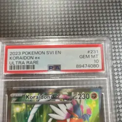 Pokemon Koraidon ex 231/198 Scarlet & Violet Ultra Rare PSA 10 - Image 3