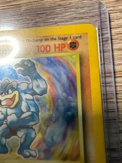 1999 Pokemon Base Set Machamp Holo 1st Edition 8/102 Rare WOTC Vintage LP/MP - Image 3