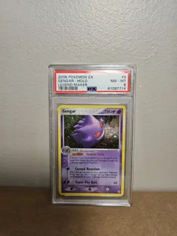 Pokemon Gengar EX Legend Maker Holo Rare #5 PSA 8 - Image 1
