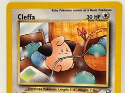 Vintage 2000 Pokemon TCG Neo Genesis CLEFFA NON-HOLO Rare 20/111 LP Eng., Unltd - Image 2
