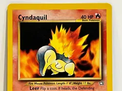 Vintage 2000 Pokemon TCG Neo Genesis CYNDAQUIL 56/111 NM English Unlimited - Image 2