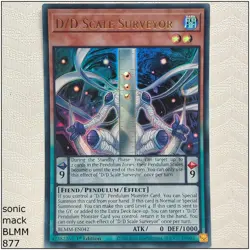 D/D Scale Surveyor - BLMM-EN042 - Ultra Rare 1st Edition Yugioh - Image 1