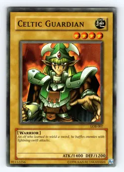 Yugioh Celtic Guardian LOB-007 Super Rare FOIL SHIFT MISPRINT - LP 💎 - Image 1