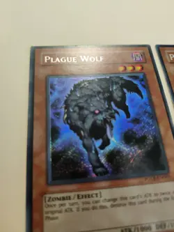 2x YuGiOh! Plague Wolf FOTB-EN065 Secret Rare Unlimited LP - Image 2