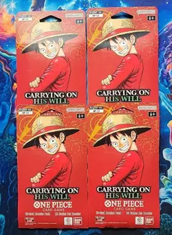 4x English One Piece OP-13 Booster Packs Carrying On His Will 4x - Image 1