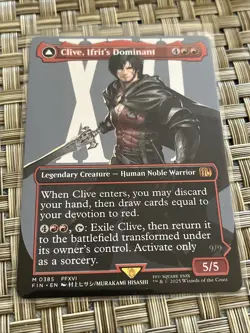 Clive Ifrit’s Dominant Magic The Gathering Final Fantasy Mythic 0318 Borderless - Image 1