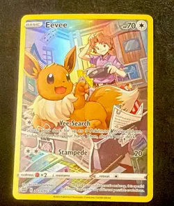 Pokemon TCG Eevee TG11/TG30 Brilliant Stars Ultra Rare Full Art Holo - Image 1