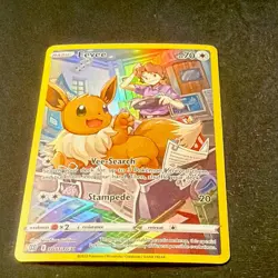 Pokemon TCG Eevee TG11/TG30 Brilliant Stars Ultra Rare Full Art Holo - Image 2