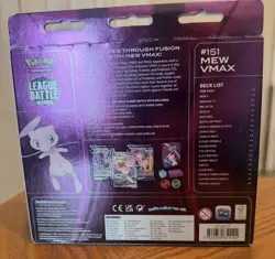 Mew VMAX League Battle Deck Pokemon TCG New Sealed In Box; damaged Box - Image 5