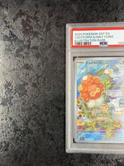 2024 POKEMON SSP EN CASTFORM SUNNY FORM ILLUSTRATION RARE #195 MINT 💎 PSA 9 - Image 3