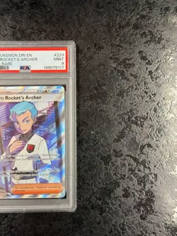 2025 POKEMON DESTINED RIVALS EN TEAM ROCKET'S ARCHER ULTRA RARE #223 💎 PSA 9 - Image 2