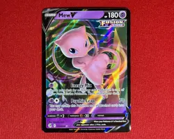 Mew V 113/264 Holo Ultra Rare Fusion Strike Pokemon TCG NM ✨ - Image 1