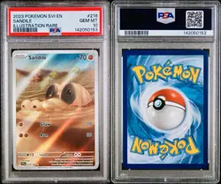 POKEMON PSA 10 SANDILE ILLUSTRATION RARE 216/198 SCARLET e VIOLET ENGLISH 2023! - Image 3