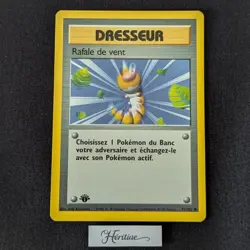 Carte Pokemon Rafale de vent 93/102 Edition 1 Set de Base wizards Francais VF - Image 1
