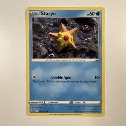 Pokemon TCG Staryu Brilliant Stars 030/172 Regular Common - Image 1