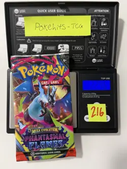 (HEAVY)🔥 22.46g Pokemon TCG Phantasmal Flames Booster Pack Factory Sealed✅ - Image 1
