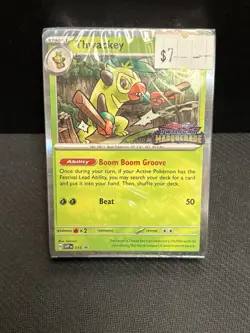 Pokemon Thwackey SVP115 Sealed Build and Battle Stamped Twilight Masquerade Deck - Image 1