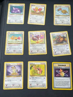 Vintage Pokemon Binder Collection Base Set NM-HP Condition 1999 WOTC TCG Lot #22 - Image 1