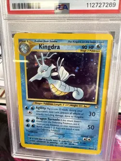 Pokemon TCG 2000 Neo Genesis Holo Kingdra #8 PSA 8 Nm/mint - Image 2