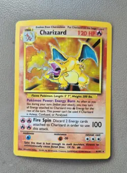 Charizard 4/102 Unlimited Holo Rare Pokemon TCG 1999 Base Set ✨ - Image 1